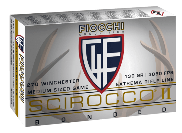 Fiocchi 270SCA Hyperformance Hunting 270 Win 130 gr Swift Scirocco II Bonded 20rd Box