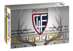Fiocchi A3006SCA SCIROCCO BONDED Extrema 30-06 Springfield 165 gr Swift Scirocco II Bonded 20rd Box