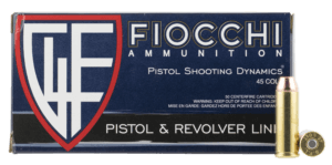 Fiocchi 45LCCMJ Shooting Dynamics 45 Colt (LC) 225 gr Copper Metal Jacket Flat Point 50rd Box