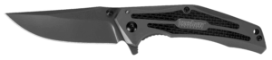 Kershaw 7900GRYBLK Launch 7 3.75″ Folding Clip Point Drop Point Plain Black DLC CPM 154 SS Blade Gray Anodized Aluminum Handle Includes Pocket Clip