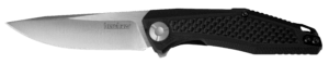 Kershaw 4008X Dune 3.80″ Fixed American Tanto Plain Black Oxide 3Cr13MoV SS Blade Black Glass-Filled Nylon Handle Includes Lanyard/Sheath