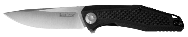 Kershaw 4037 Atmos 3″ Folding Drop Point Plain Satin 8Cr13MoV SS Blade Black Textured Carbon Fiber/G10 Handle Includes Pocket Clip