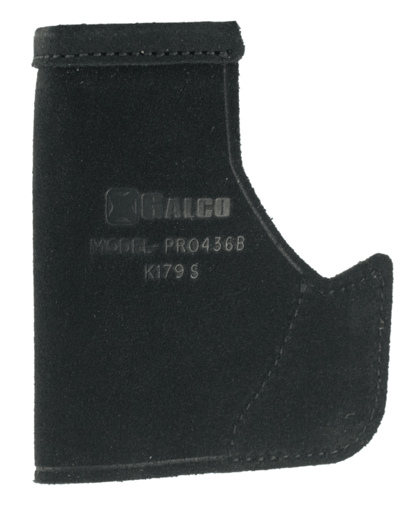 Galco PRO436B Pocket Protector Black Leather Fits Ruger LCP/Kel-Tec P-32/Diamondback DB/NAA Guardian Ambidextrous