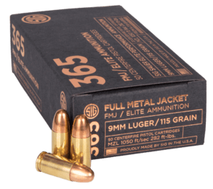 Winchester Ammo SG9W Service Grade 9mm Luger 115 gr Full Metal Jacket (FMJ) 50rd Box