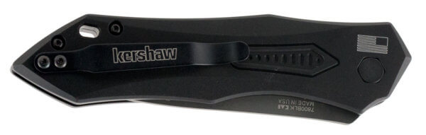 Kershaw 7800BLK Launch 6 3.75″ Folding Drop Point Plain Black DLC CPM 154 SS Blade Black Anodized Aluminum Handle Includes Pocket Clip