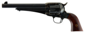 Cimarron CA151 1875 Outlaw 45 Colt (LC) 6rd 7.50″ Blued Barrel & Cylinder Wide Front Sight Color Case Hardened Steel Frame & Hammer Walnut Grip