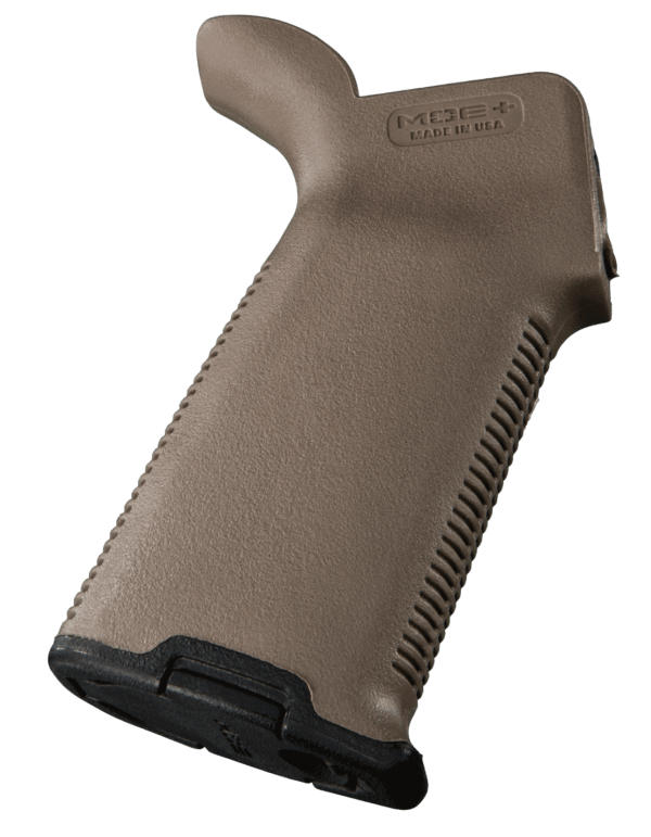 Magpul MAG416-GRY MOE+ Grip Textured Gray Polymer with OverMolded Rubber for AR-15 AR-10 M4 M16 M110 SR25