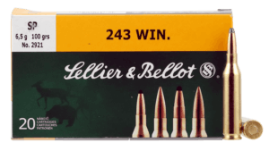 Sellier & Bellot SB243A Rifle 243 Win 100 gr Soft Point (SP) 20rd Box