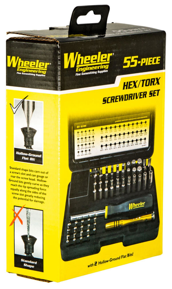 Wheeler 1081958 SAE/Metric Hex & Torx Screwdriver Set Black Multiple Universal 55 Pieces
