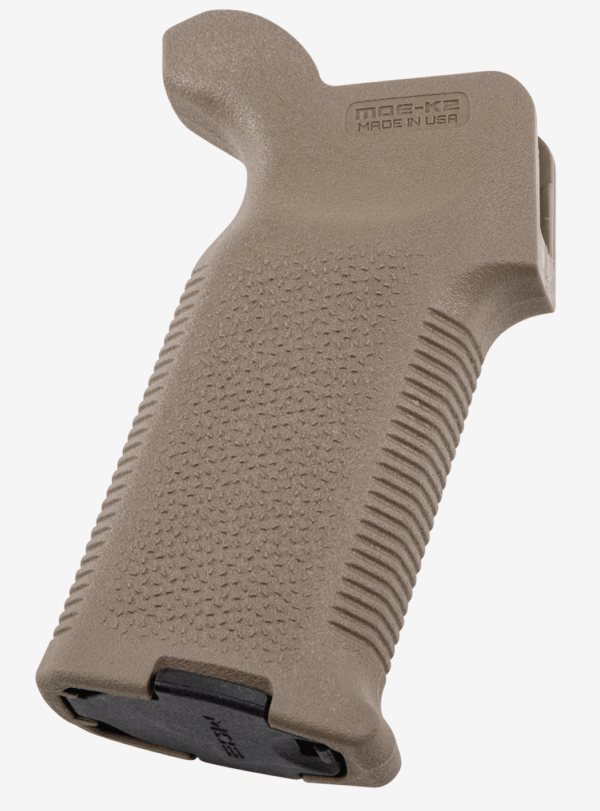 Magpul MAG522-GRY MOE-K2 Grip Aggressive Textured Gray Polymer for AR-15 AR-10 M4 M16 M110 SR25