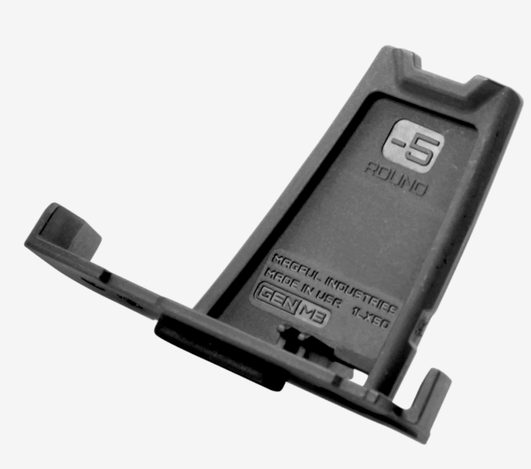 Magpul MAG562-BLK PMAG Minus Limiter made of Polymer with Black Finish & Limits 5rds Less for 102025 Round 7.62x51mm NATO PMAG LR/SR GEN M3 Magazines 3 Per Pack