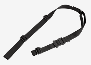 Magpul MAG513-BLK MS1 Sling made of Black Nylon Webbing with 48″- 60″ OAL 1.25″ W & Adjustable Two-Point Design for AR Platforms