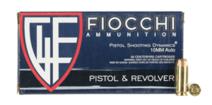 Fiocchi 10APHP Shooting Dynamics 10mm Auto 180 gr Jacketed Hollow Point (JHP) 50rd Box