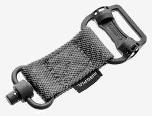 Magpul MAG519-BLK MS1/MS4 Sling Adapter made of Steel with Maganese Phosphate Black Finish Polymer Hardware Nylon 1.25″ Webbing & Two to One-Point Design for AR-15 M4 M16 AK-Platform & AKM