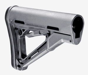 Magpul MAG310-GRY CTR Carbine Stock Stealth Gray Synthetic for AR-15 M16 M4 with Mil-Spec Tube (Tube Not Included)