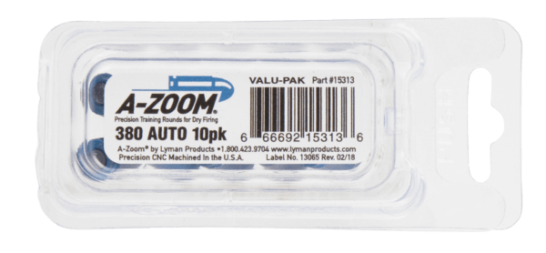 A-Zoom 15313 Value Pack Pistol 380 ACP Aluminum 10 Pk