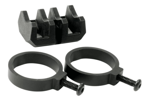 Magpul MAG614-BLK Light Mount V-Block and Rings Black Anodized Aluminum/Polymer