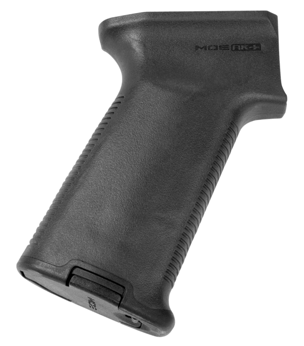 Magpul MAG537-BLK MOE+ Grip Black Polymer with OverMolded Rubber for AK-47 AK-74