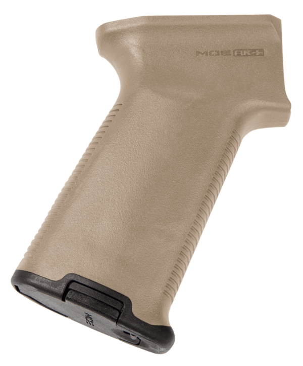 Magpul MAG537-BLK MOE+ Grip Black Polymer with OverMolded Rubber for AK-47 AK-74