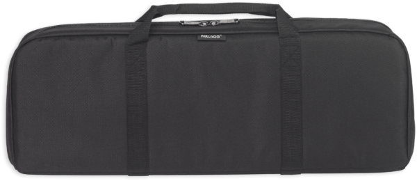 Bulldog BD476 Ultra Compact Discreet Sporting Rifle Case made of Nylon with Black Finish  Padded Divider  2 Internal Mag Pouches & Wraparound Carry Handles 29 L”