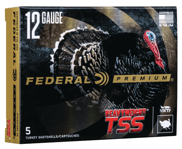 Federal PTSSX195F79 Premium Turkey Heavyweight TSS 12 Gauge 3.50″ 2 1/2 oz 1000 fps Tungsten 7 9 Shot 5rd Box