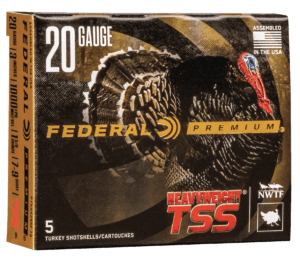 Federal PTSSX295F79 Premium Turkey Heavyweight TSS 20 Gauge 3″ 1 5/8 oz 1100 fps Tungsten 7 9 Shot 5rd Box