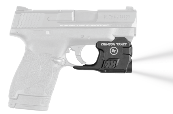 Crimson Trace LTG770 Lightguard S&W M&P Shield/M2.0 For Handgun 110 Lumens Output White LED Light Trigger Guard Mount Black Anodized Polymer