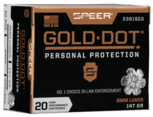 Speer 23913GD Gold Dot Personal Protection 327 Federal Mag 100 gr 1500 fps Hollow Point (HP) 20rd Box