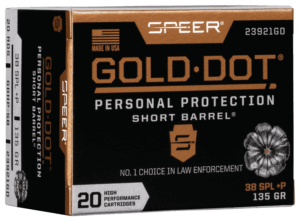 Speer 23960GD Gold Dot Personal Protection 357 Mag 158 gr 1235 fps Hollow Point (HP) 20rd Box