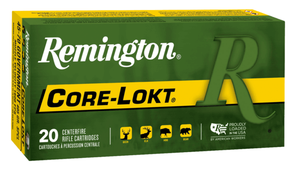 Remington Ammunition 21459 Core-Lokt  45-70 Gov 405 gr Soft Point Core Lokt 20rd Box
