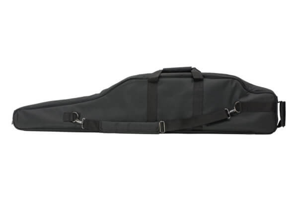 Bulldog BDT8054B BDT Tactical Long Range Rifle Case made of Water-Resistant 600D Polyester with Black Finish  Quilted Lining  3 External Zippered Pockets & Lockable Main Compartment 54 L”
