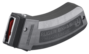 Ruger 90585 BX-15 15rd Magazine Fits Ruger American Rimfire/77 17 HMR/22WMR BX-15 Black
