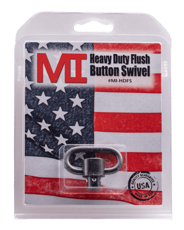 Midwest Industries MIHDFS Heavy-Duty Swivel 1.25″ Quick Detach/Push Button Black Manganese Phosphate Steel