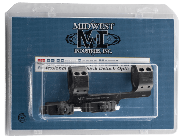 Midwest Industries MIQD30SM QD Offset Mount Black Hardcoat Anodized Any w/Rail Quick Detach Standard/Offset Picatinny Rail Mount 6061-T6 Aluminum