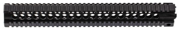 MIDWEST INDUSTRIES INC MICRT12625 T-Series AR-15 6061 Aluminum Black Hard Coat Anodized 12.625″