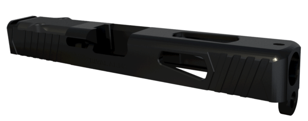 Rival Arms RA10G104A Precision Slide A1 QPQ Black 17-4 Stainless Steel with Front/Rear Serrations & RMR Optic cut for 9mm Luger Glock 17 Gen4