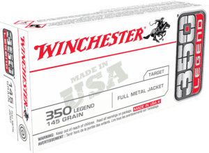 Winchester Ammo USA3501 USA 350 Legend 145 gr 2350 fps Full Metal Jacket (FMJ) 20rd Box