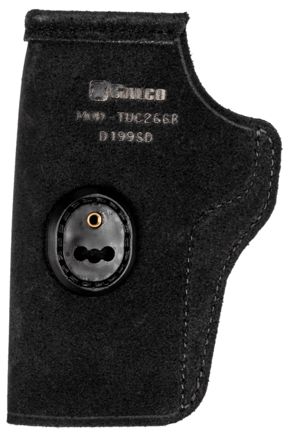 Galco TUC472B Tuck-N-Go 2.0 IWB Black Leather UniClip/Stealth Clip Fits S&W M&P/2.0 /Compact Ambidextrous