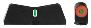 XS Sights GL0010S5N DXT2 Big Dot Night Sights fits Glock Black | Green Tritium Orange Outline Front Sight Green Tritium White Outline Bar Rear Sight