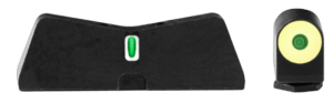 XS Sights GL0010S5N DXT2 Big Dot Night Sights fits Glock Black | Green Tritium Orange Outline Front Sight Green Tritium White Outline Bar Rear Sight