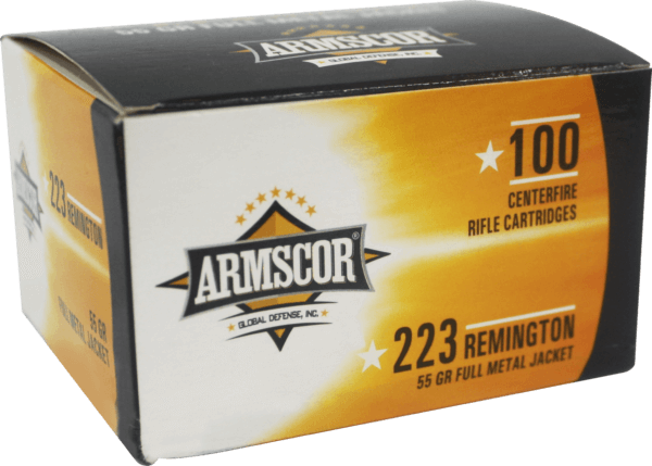 Armscor 50447 Precision Value Pack 223 Rem 55 gr Full Metal Jacket (FMJ) 100rd Box