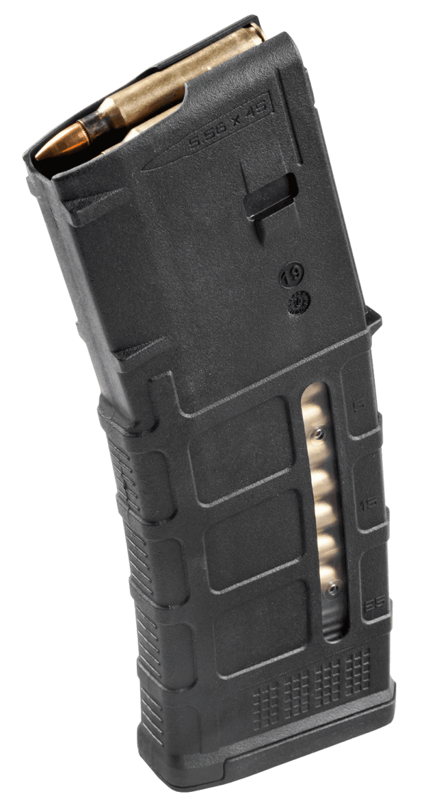 Magpul MAG556-BLK PMAG GEN M3 Black Detachable with Capacity Window 30rd 223 Rem, 5.56x45mm NATO for AR-15, M16, M4