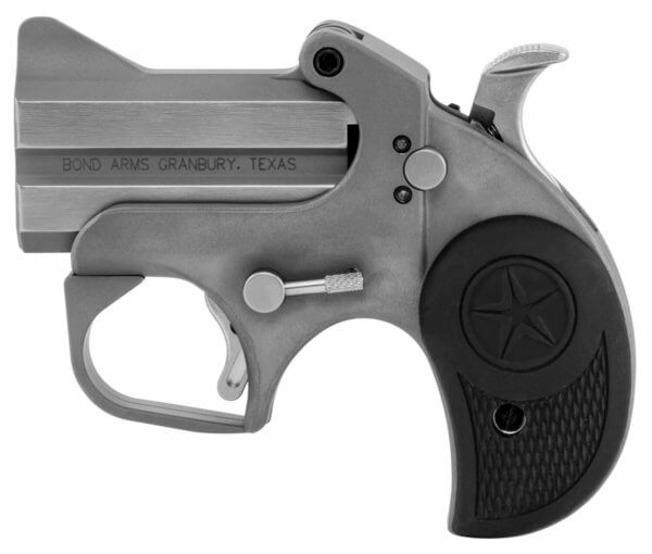 Bond Arms BARN Roughneck  9mm Luger 2.50″ 2 Stainless Steel Black Rubber Grip
