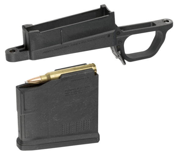 Magpul MAG569-BLK Bolt Action Mag Well  made of Polymer with Black Finish for Magpul Hunter 700L Magnum Stock Includes PMAG 5 AC Magazine