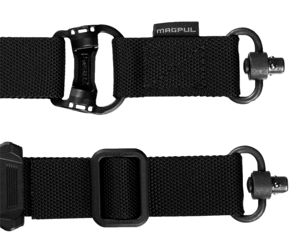 Magpul MAG518-BLK MS4 Sling GEN2 made of Black Nylon Webbing with 1.25″ W Adjustable One-Two Point Design & 2 QD Push Button Swivels for AR Platforms