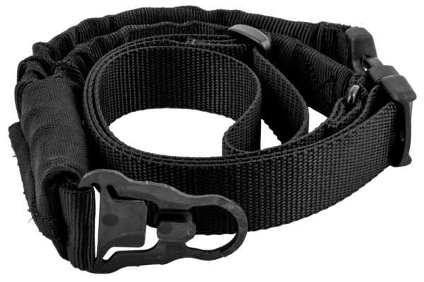 Blackhawk 70GS20BK Storm S-Type Sling made of Black Nylon with 46″-64″ OAL. 1.25″ W & Single-Point Design for Rifles