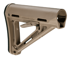 Magpul MAG400-GRY MOE Carbine Stock Stealth Gray Synthetic for AR-15 M16 M4 with Mil-Spec Tube (Tube Not Included)