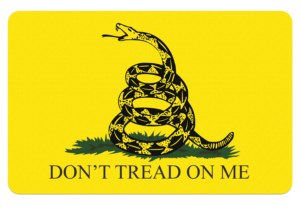 TekMat TEKR17GADSDEN Gadsden Flag Cleaning Mat Black/Yellow Rubber 17″ Long Snake/”Don’t Tread On Me”
