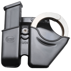 Fobus CU9GBH Combo Pouch  9mm Luger Compatible w/ Glock/H&K Plastic Black Belt Clip