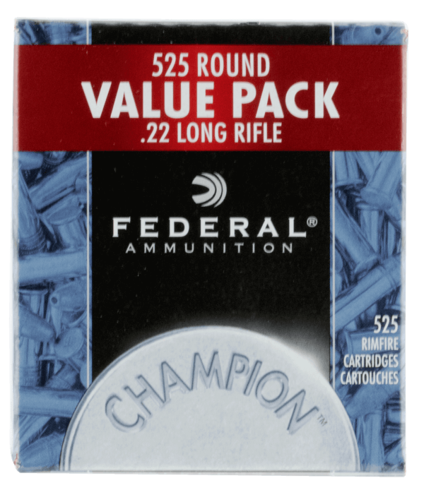 Federal 745 Champion Training 22 LR 36 gr Copper Plated Hollow Point (CPHP) 525rd Box